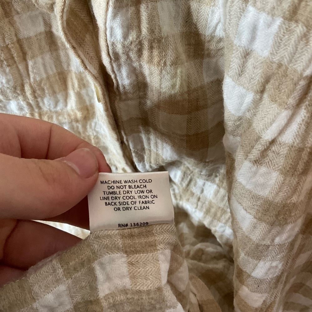 Hatch The Aurora Mini Dress Gingham Print Size 3/Large - Picture 11 of 13